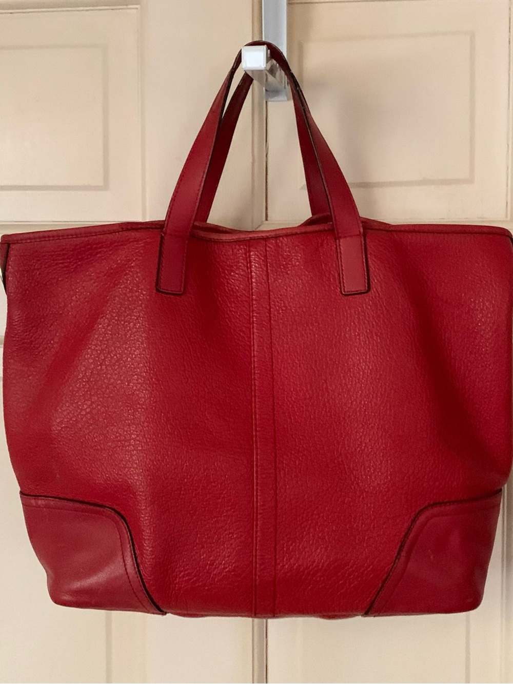 Red Leather Coach Women’s Tote shoulder Bag